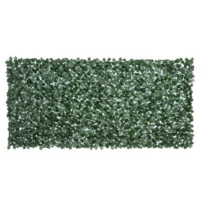 OUTSUNNY Haie artificielle brise-vue dim. 3L x 1,5H m feuillage r&eacute;aliste vert