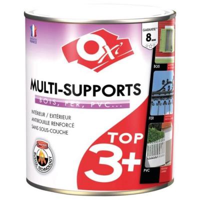 OXI Durieu -  - Peinture top 3 bois fer pvc satin 2.5L blanc cr&egrave;me