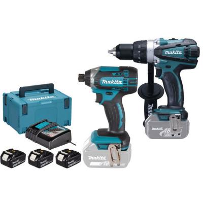 MAKITA  Ensemble de 3 machines (DDF458 + DTD152 + DMR107)  LOT0099