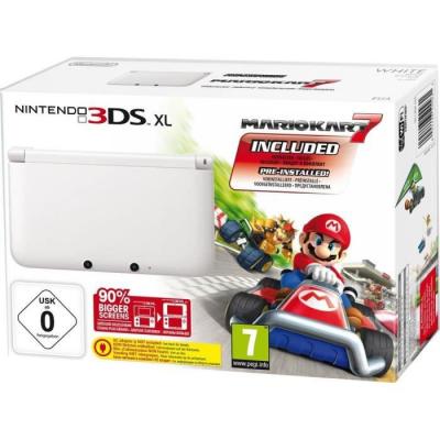 Console Nintendo 3DS XL - blanche + Mario Kart 7