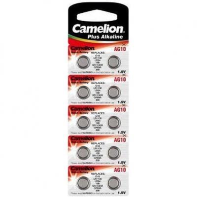  Pack de 10 piles Camelion Alkaline AG10