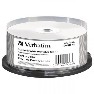 VERBATIM  - 25 x BD-R - 25 Go 6x - surface imprimable large - spindle