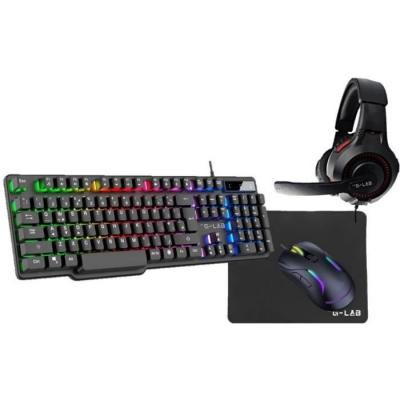 THE G LAB Pack clavier et souris gamer THE G-LAB COMBO SULFUR FR