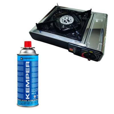 INCASA Pack  R&eacute;chaud &agrave; gaz portable + KEMPER Cartouche de gaz