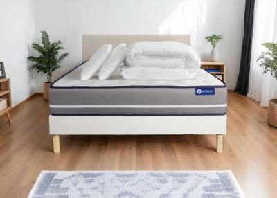 ACTISOM Pack pr&ecirc;t &agrave; dormir 160x200 cm sommier kit blanc