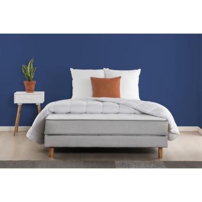 DEKO DREAM ZEN Pack pret a dormir - Matelas + sommier 160x200 + couette + 2 oreillers