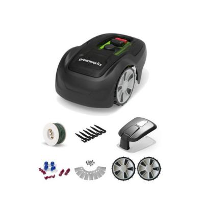 Pack robot tondeuse Optimow 5 GREENWORKS - pour 550m2 - avec garage et accessoires
