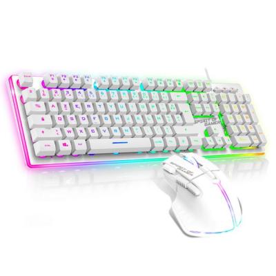 SPIRIT OF GAMER Pack Ultimate 600 Artic, Clavier + Souris Gamer RGB, 105 touches, 6400 DPI