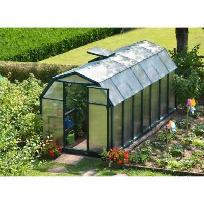 RION.  Serre de jardin polycarbonate double paroi et fen&ecirc;tre de toit ? 9,16 m&sup2;