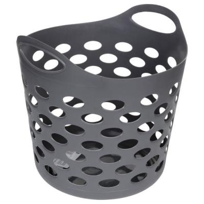 CLEAN HOUSE Five Simply smart - Panier &agrave; linge Rond - 28 L - Gris 