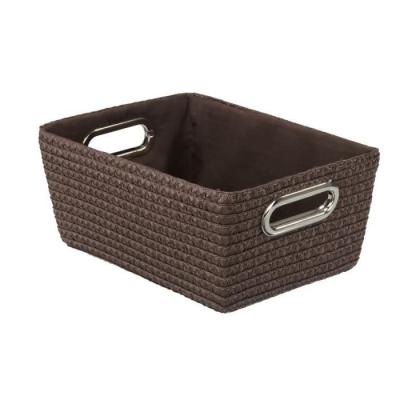 WENKO  Corbeille de rangement rectangulaire - Marron
