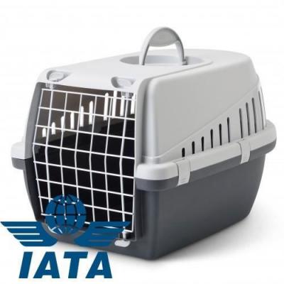 SAVIC  - Panier de Transport Trotter Anthracite pour Chat - 49x33x30cm 