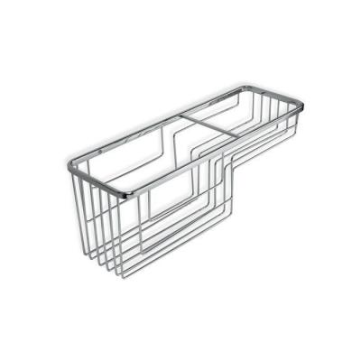 TATAY  Krom Rectangular 37x12x13 Cm Shower Basket Argent&eacute; 
