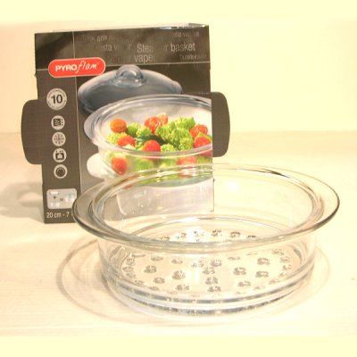 PYROFLAM  - Panier vapeur 20 cm Verre &agrave; feu transparent * [Cuisine]