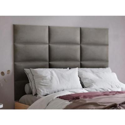 PASCAL MORABITO Panneaux muraux t&ecirc;te de lit BONTE - 180 cm - Velours - Beige