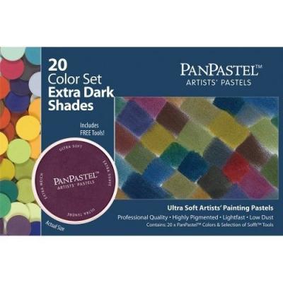 PANPASTEL Pastel  set 20 couleurs + outils teintes ultrasombres -  