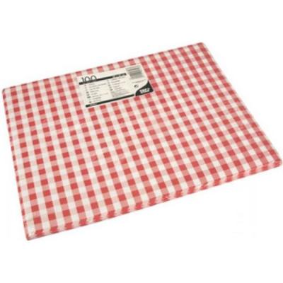 PAPSTAR  Set de table ""Vichy"", (L)400 x (P)300 mm 0,000000 Noir