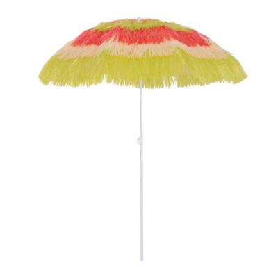 HOMCOM  Parasol de plage jardin design hawai multicouleur 160 cm