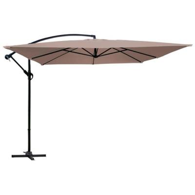 MOB EVENT PRO Parasol d&eacute;port&eacute; - 300 x 300 cm - Aluminium - Oviala - Taupe