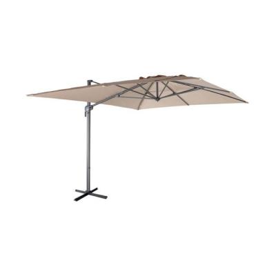 SWEEEK Parasol d&eacute;port&eacute; rectangulaire 3 x 4 m en aluminium beige