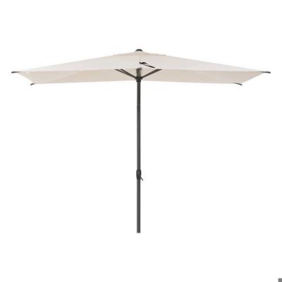 HESPERIDE Parasol droit rectangulaire inclinable loompa bl&eacute; 2,5x2,5m