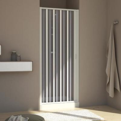 FORTE Porte de douche pvc accord&eacute;on h 185 mod. Aura lat&eacute;rale 120 cm