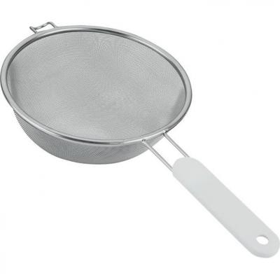 METALTEX Passoire tamis &agrave; manche - D : 7 cm - inox et plastique - blanc