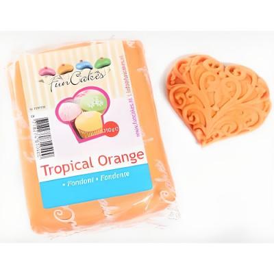 FUNCAKES  P&acirc;te &Agrave; Sucre - Orange Tropicale - 250g - 