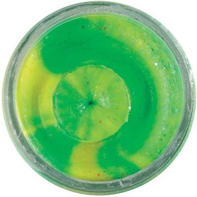 BERKLEY  powerbait select glitter troutbait p&acirc;te app&acirc;t pour p&ecirc;che &agrave; la truite fluo vert jaune twin pack 50 g