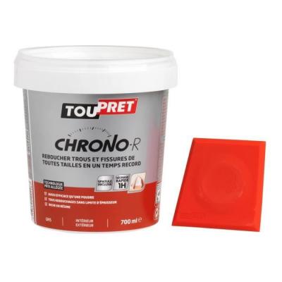TOUPRET  191020 Chrono-R p&acirc;te pour reboucher trous/fissures 700 ml