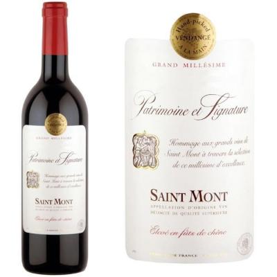 PATRIMOINE & SIGNATURE Vin Rouge Aop Saint Mont  - La Bouteille De 75cl