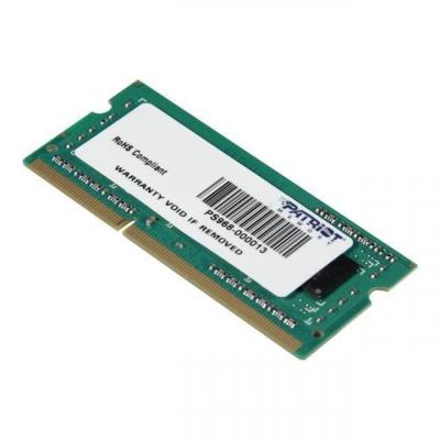 Patriot Memory 4GB DDR3-1600 module de m&eacute;moire 4 Go 1 x 1600 MHz