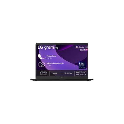 LG Gram 16 16Z90TS-G.AU79F 16"" Copilot+ Intel Core Ultra 7 16 Go RAM 1 To SSD Gris M&eacute;tal