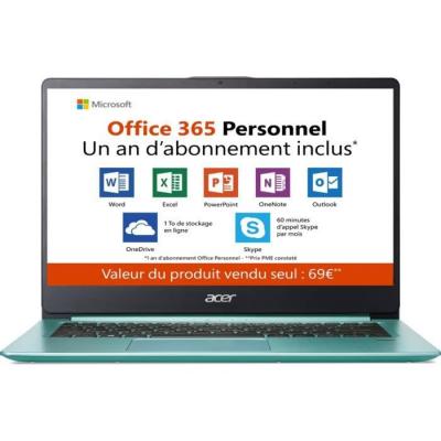  Acer Swift 1 SF114-32-P4CQ - Vert Vert