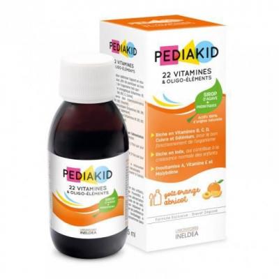 PEDIAKID  22 Vitamines et Oligo-&eacute;l&eacute;ments - D&egrave;s 6 mois - 125 ml 250 ml