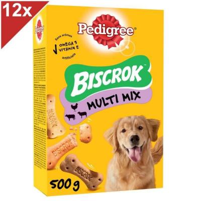 PEDIGREE  Biscrok Biscuits croquants multi mix pour chien 12x 500g