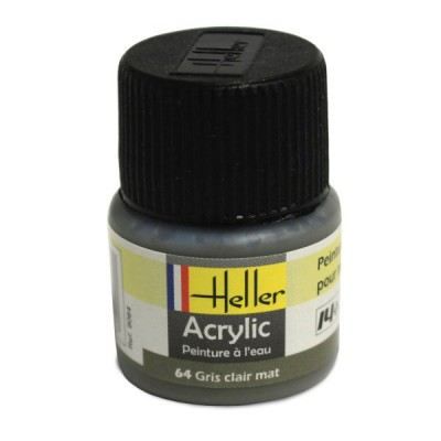 HELLER Peinture Acrylique Gris Clair Mat 9064 