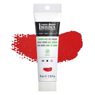  Peinture Acrylique Liquitex - Extra-fine - 59ml - Rouge Moyen Sans Cadmium