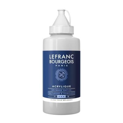 Lefranc Bourgeois Acrylique Fine Bouteille 750ml Blanc Pour M&eacute;langes