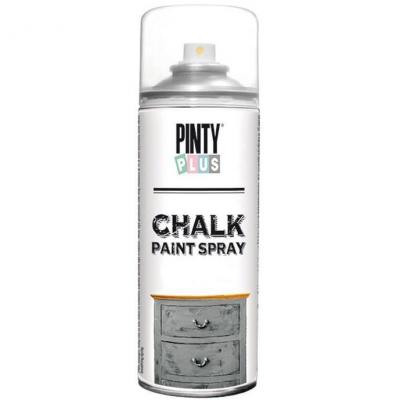 PINTY PLUS Peinture &agrave;&nbsp; la craie spray chalk 400ml gris pierre - 