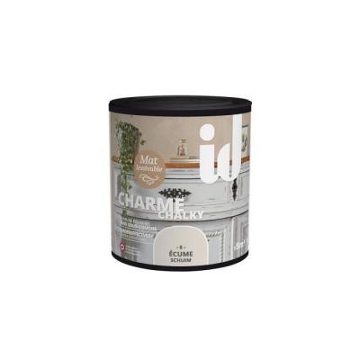 ID PARIS Peinture meubles et boiseries CHARME 500ML ECUME -  0,5 Ecume