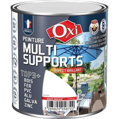 OXI Peinture multi supports top 3+ vert jardin brillant ral 6002 0.5l 