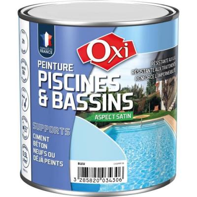 OXI  OXSPPIP2.5B Peinture piscine solvant&eacute;e 2,5 L Bleu