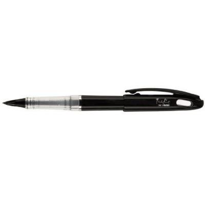 PENTEL  Tradio Feutre plume Corps noir vernis Encre Noire