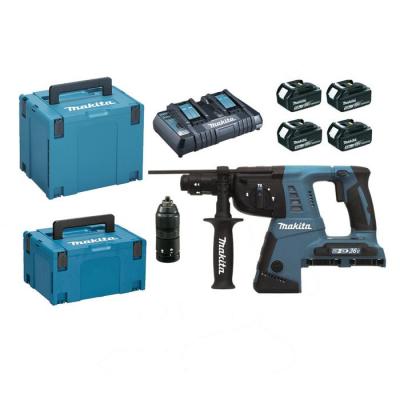 MAKITA Perfo-burineur SDS-Plus 36V  2x18V Li-Ion 5Ah 26mm DHR264PT4J