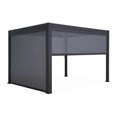SWEEEK Pergola bioclimatique + store 3m + store 4m