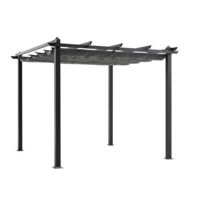 NOBRAND Pergola en aluminium CORDOBA - Gris - 3 x 3 m 
