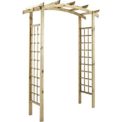JARDIPOLYS Pergola double en pin trait&eacute; BURGER l.160 x H.228.5 x P.72 cm