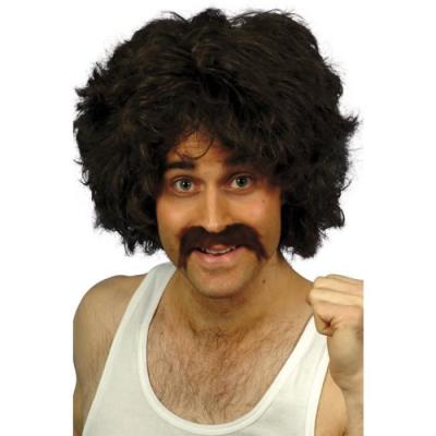 SMIFFYS Ensemble de perruque et moustache r&eacute;tro pour homme