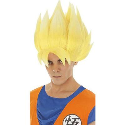 CHAKS Perruque Sangoku Super Saiyan Licence Officielle Dragon Ball Z&trade; - Jaune - Taille Unique 